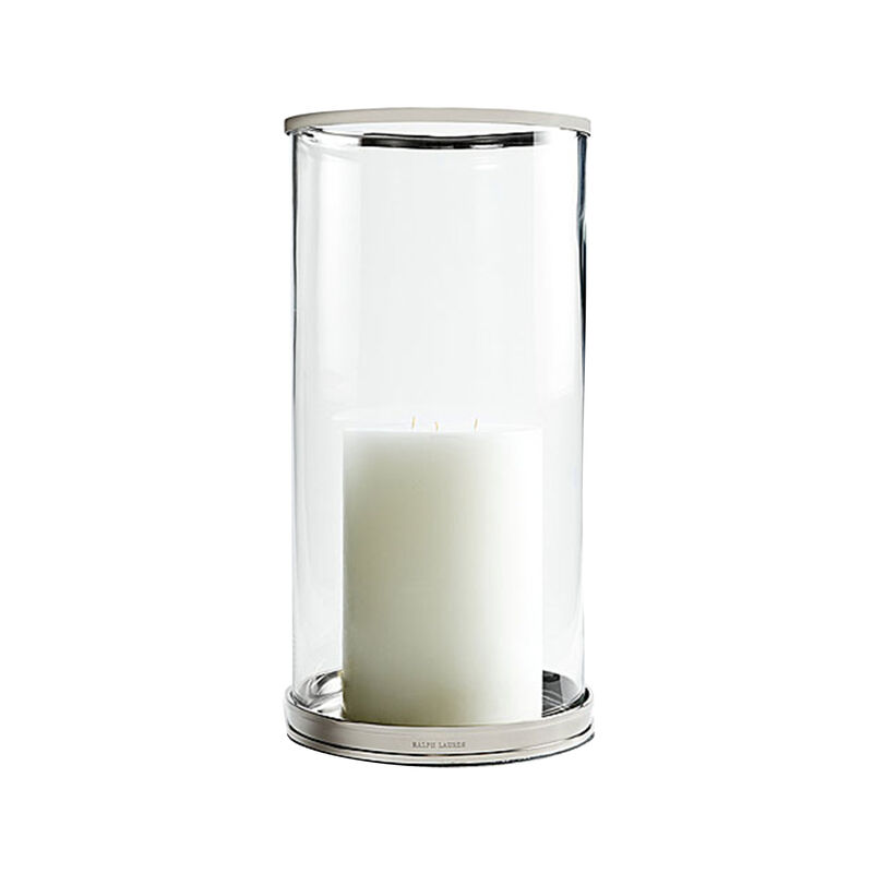 Shop Ralph Lauren Home Silver Large Modern Hurricane Candle Holder